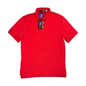 RLX Ralph Lauren Red Polo Golf Short Sleeve Moisture Wicking